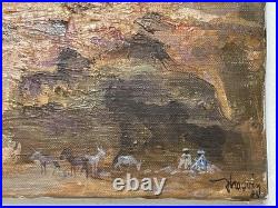 Jean Chauvin (1930-2013) Huile sur toile Veille Signée Tassili 1983