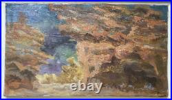 Jean Chauvin (1930-2013) Huile sur toile Veille Signée Tassili 1983