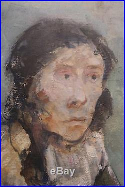 Jean Jansem Portrait de femme huile sur toile signée