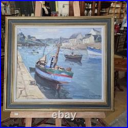 Jean Laperdrix 1912-2005 Huiles Sur Toile Marine peinture tableaux bateaux mer