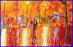 Jean-Pierre Douchez authentique huile sur toile au couteau tableau peinture