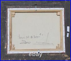 Jean-Pierre Douchez authentique huile sur toile au couteau tableau peinture