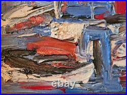 Jean SARDI (Né en 1947) Marine à Antibes Huile sur Toile Cadre DELF