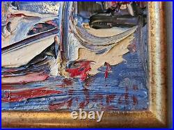 Jean SARDI (Né en 1947) Marine à Antibes Huile sur Toile Cadre DELF