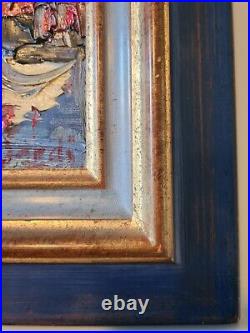 Jean SARDI (Né en 1947) Marine à Antibes Huile sur Toile Cadre DELF