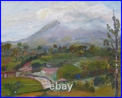 Johan Pootjes (1882-1944) (01) huile sur toile sans châssis paysage