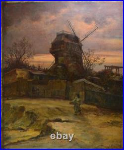 Jules Félix Brien (1871-1945). Moulin de la Galette à Montmartre