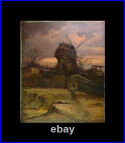 Jules Félix Brien (1871-1945). Moulin de la Galette à Montmartre