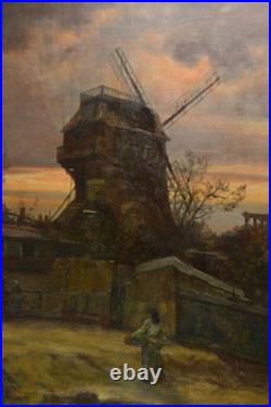 Jules Félix Brien (1871-1945). Moulin de la Galette à Montmartre