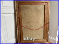 Jules IZIER 1932 Huile sur toile Voiliers en bord de mer 80x54,5 cadre d'époque