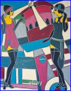 KLEYMAN Tableau Paris XXL 81x65 Les Folles Nuits Parisiennes Direct Artiste