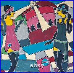 KLEYMAN Tableau Paris XXL 81x65 Les Folles Nuits Parisiennes Direct Artiste