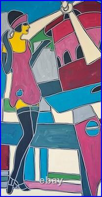 KLEYMAN Tableau Paris XXL 81x65 Les Folles Nuits Parisiennes Direct Artiste