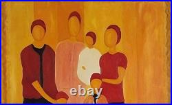 KLEYMAN Unique et Rare Côte Akoun 2002 XXL 92x73 Ma Famille Direct Artiste