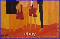 KLEYMAN Unique et Rare Côte Akoun 2002 XXL 92x73 Ma Famille Direct Artiste