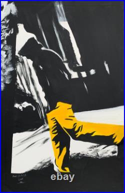 L'Homme au Pantalon Jaune Poppy Black 27 Format 90cmx142cm