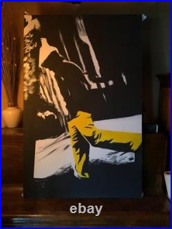 L'Homme au Pantalon Jaune Poppy Black 27 Format 90cmx142cm