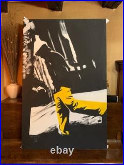 L'Homme au Pantalon Jaune Poppy Black 27 Format 90cmx142cm