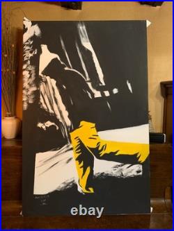 L'Homme au Pantalon Jaune Poppy Black 27 Format 90cmx142cm