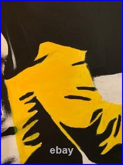 L'Homme au Pantalon Jaune Poppy Black 27 Format 90cmx142cm