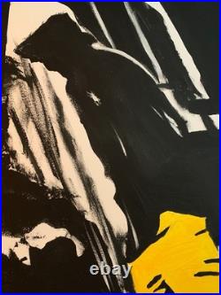 L'Homme au Pantalon Jaune Poppy Black 27 Format 90cmx142cm