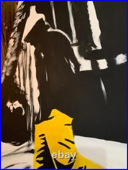 L'Homme au Pantalon Jaune Poppy Black 27 Format 90cmx142cm