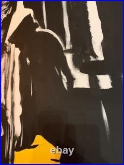 L'Homme au Pantalon Jaune Poppy Black 27 Format 90cmx142cm