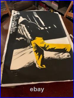 L'Homme au Pantalon Jaune Poppy Black 27 Format 90cmx142cm