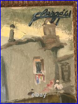 La Marchande de poissons Huile sur Toile 61X46cm 12P Signée Auguste Clergé 1961