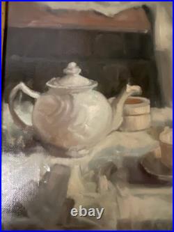 La Table du petit-déjeuner huile sur toile