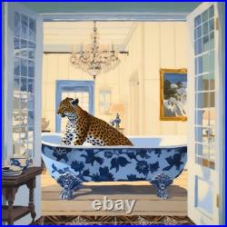 Le Léopard dans la Baignoire Bleue