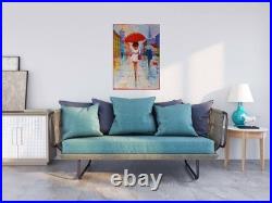 Lidia Tchoumakova Après-midi sur la place, huile sur toile, 50x70cm