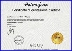 Lidia Tchoumakova Après-midi sur la place, huile sur toile, 50x70cm