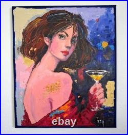Lidia Tchoumakova Gigliola, huile sur toile, 50x60cm, sans cadre