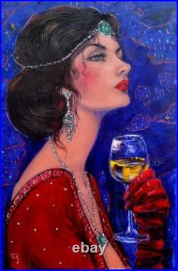 Lidia Tchoumakova Isabel, huile sur toile, 40x60cm, sans cadre