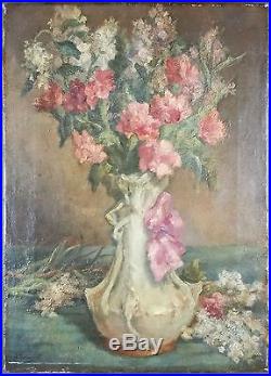 Louis Evenepoel (XIXe) Ancien Tableau Peinture Huile Antique Oil Painting