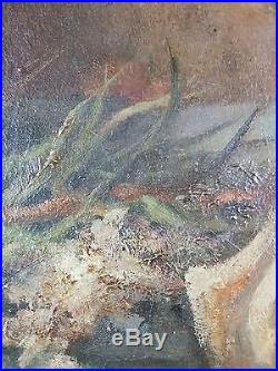 Louis Evenepoel (XIXe) Ancien Tableau Peinture Huile Antique Oil Painting