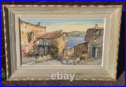 Louis Jacques Vigon Dit Le Vigon Paysage Animé Peinture huile sur toile signée