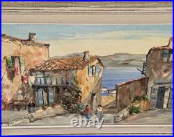 Louis Jacques Vigon Dit Le Vigon Paysage Animé Peinture huile sur toile signée