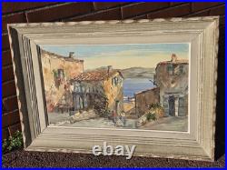 Louis Jacques Vigon Dit Le Vigon Paysage Animé Peinture huile sur toile signée