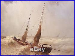 Louis Paul Pierre DUMONT Tableau peinture signé HST Marine Oil painting signed