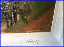 Lucien Callé Paysage du Jura Franche-Comté Joli Tableau Fauve Signe Hst 46x55 cm