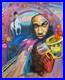 Lysiane D. COSTE Tableau acrylique sur toile, painting Figuration 50/61cm