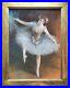 MANTELET Albert Pastel Portrait Femme Danseuse Costume Tutu Opéra Peinture 1900