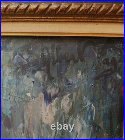 Magnifique grande huile par Albert Vagh Weinmann 1931-1983 Femme au pilon