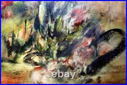 Marc JANSON (1930-2022) Sources et feux Huile sur toile années 1975