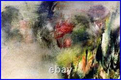 Marc JANSON (1930-2022) Sources et feux Huile sur toile années 1975