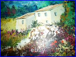 Marc VIGNERON paysage de Provence huile sur toile signée