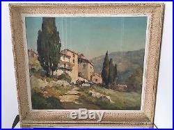 Marius HUBERT-ROBERT Nice Peinture HST Provence Huile sur Toile Impressionniste