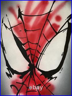 Monsieur SONIC Street Art Abstrait Graffiti Peinture Sur Toile Banksy